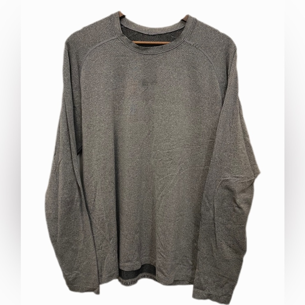 Lululemon Mental Vent Tech gray sweatshirt